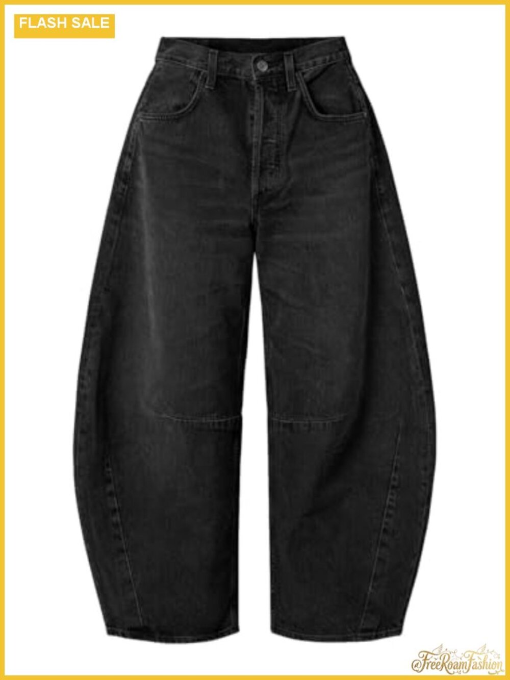 Y2K Boyfriend Barrel Jeans Baggy Wide Leg Low Rise Denim Pants